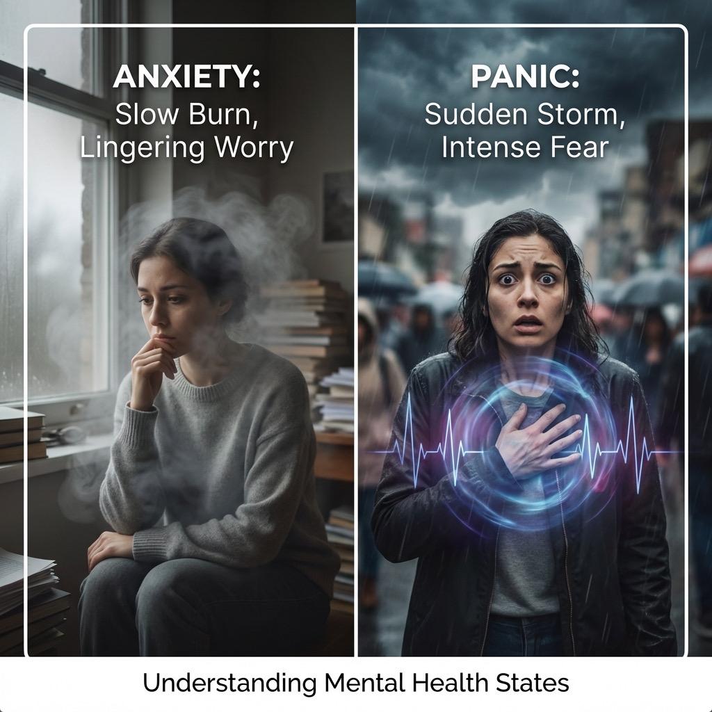 Anxiety vs. Panic Attacks: What's the Difference?