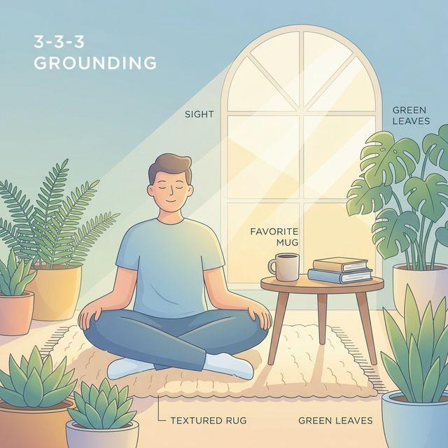 缓解焦虑的3-3-3法则:快速平复恐慌